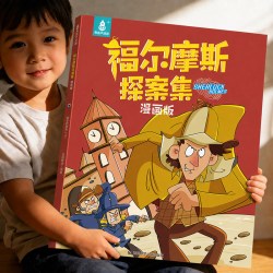 福尔摩斯探案全集小学生版漫画版全套32册大侦探福尔摩斯小学生课外阅读书籍