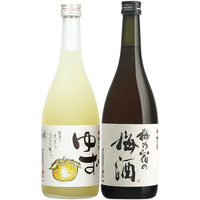 梅乃宿 梅子酒+柚子酒 720ml*2瓶 果酒