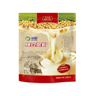 冰泉 黄豆纯豆浆粉216g无添加糖高蛋白健身轻食