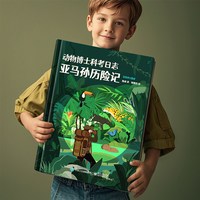 88VIP：动物博士科考日志亚马孙历险记热带雨林陈睿博士动物昆虫记3D立体翻翻书精装儿童3