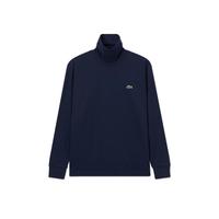 LACOSTE 法国鳄鱼男装春秋时尚百搭纯色简约纯棉上衣高领长袖T恤男士休闲