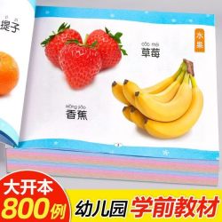 认物大全认识动物水果蔬菜汽车颜色看图识物儿童宝宝婴幼儿益智图书识字卡片两岁三岁学前教育画册认知书籍