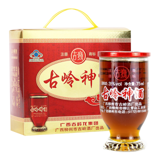 古岭 神酒35度养生酒 75ml*24瓶/盒