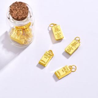 Lossot 生日礼物足金暴富小金砖投资金攒金豆黄金投资金条收藏理财