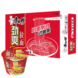康师傅 劲爽拉面 红烧牛肉面 12桶