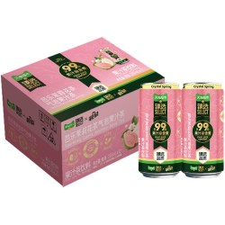 屈臣氏 猫超臻选屈臣氏碧泉芭乐茉莉花茶气泡果汁265ml*12罐果汁含量99%