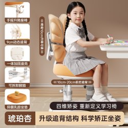 童博士 儿童学习椅子小学生家用追背写字作业专用凳可调节升降座椅