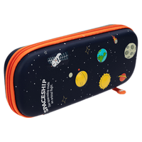 得力工具 67093 多功能防水防压笔袋 星空橘