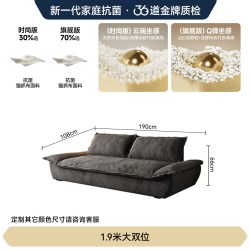 FA SA DI HOUSEHOLD 新款沙发法莎蒂奥克兰帆船沙发极简客厅懒人沙发超深坐宽羽绒沙发