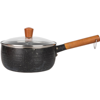 MDZF SWEETHOME 摩登主妇 TM19M07-04 雪平锅(20cm、2.3L、铝合金、黑色、带盖)