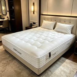 FA SA DI HOUSEHOLD 素境手工床垫0胶水羊毛绒独立弹簧静音手工拉扣席梦思软垫