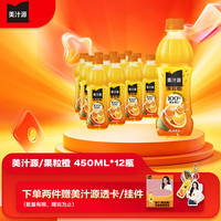 可口可乐 Minute Maid 美汁源 果粒橙 450ml*12瓶