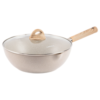 CaROTE 卡罗特 cosy系列 平底锅(28cm、不粘、有涂层、铝合金、麦饭石色、硅胶铲)