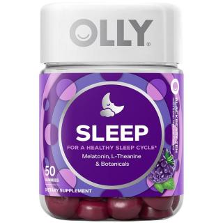 OLLY 褪黑素睡眠软糖茶氨酸gaba进口退黑素睡眠非闪睡片