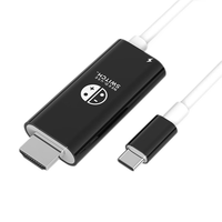 Gopala 任天堂Switch OLED便携底座 HDMI转接头 NS同屏线2m 黑白款