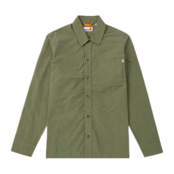 Timberland 透气翻领长袖衬衫