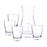 青苹果 无铅玻璃 二两分酒器*6+茅台杯*6 白酒杯套装
