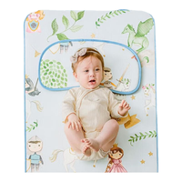 EMXEE 嫚熙 MX498193660 婴儿凉席 云上的彩虹 100*56cm