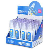 得力 7382 不锈钢笔头修正液 12ml