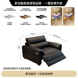 FA SA DI HOUSEHOLD 政府补贴法莎蒂零靠墙意式躺椅真皮多功能沙发客厅头等太空电动舱