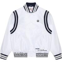 Aape 7534XXJ 拼接条纹刺绣 黑色 S 男士夹克
