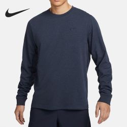 NIKE 男款针织透气长袖T恤 FB8586-473