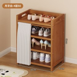 竹中生智 宿舍多层防尘鞋架家用入户门口男鞋收纳加宽鞋柜出租房用简易新款