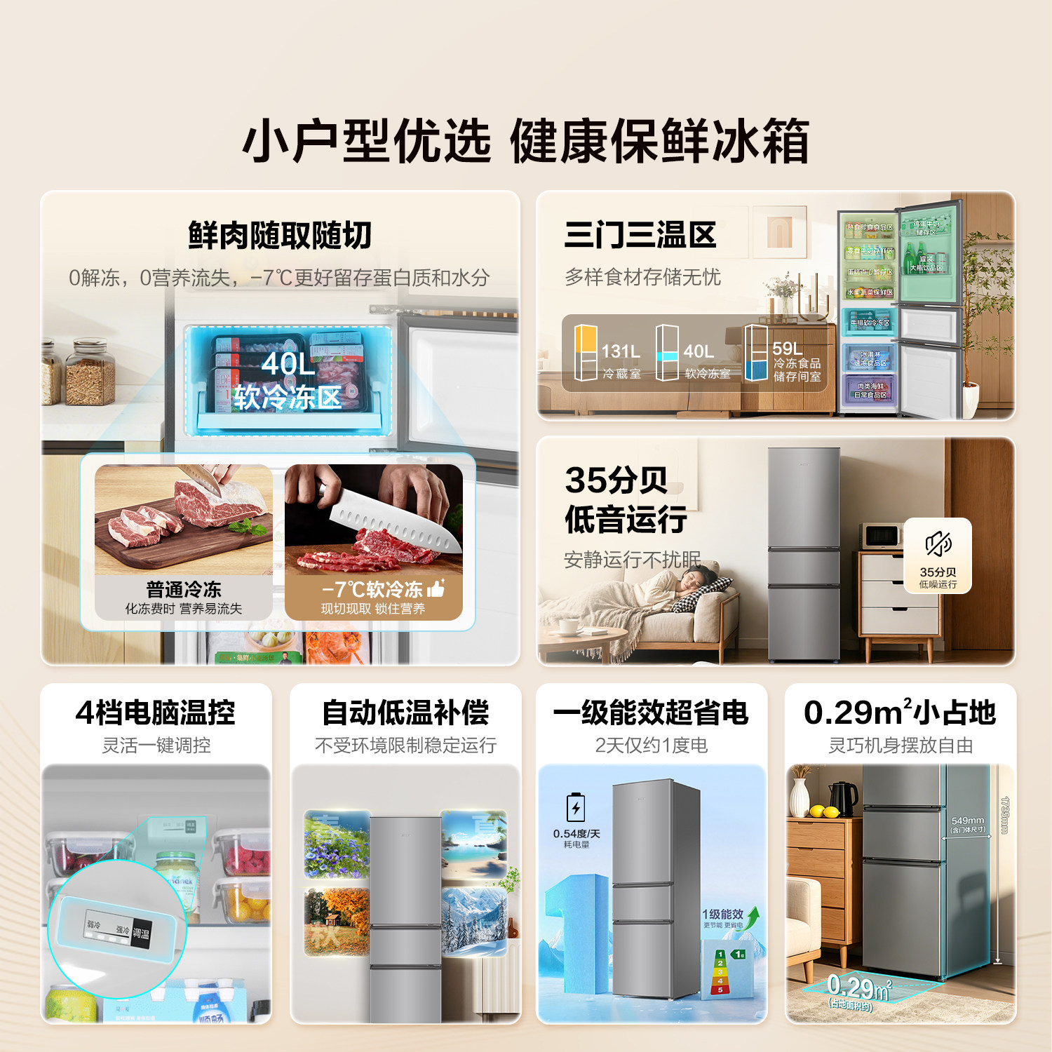 统帅 LC3-230S901 一级能效 三门冰箱