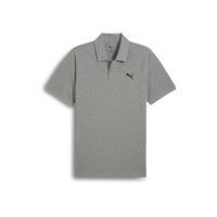 PUMA 运动休闲短袖POLO衫男灰色打底宽松T恤682554彪马puma官方奥莱