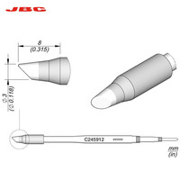 JBC C245系列 C245912 斜边烙铁头
