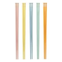 双枪 合金筷子 抗菌防滑 10双 马卡龙六角筷