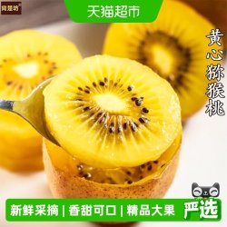 尙楚坊 四川黄心猕猴桃蒲江黄金奇异果当季新鲜水果礼盒金果辅食整箱