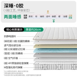 雅兰 2026新款0胶水凝胶记忆绵弹簧床垫透气家用席梦思