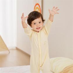 拉比 春秋婴幼儿亲肤全开连体衣新生儿哈衣男童女童春装