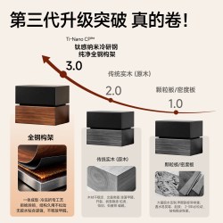 蔓斯菲尔 床头柜意式极简积木钢制铁艺2026新款家用卧室中古风床边储物柜子