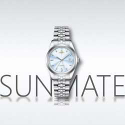 SUNMATE时尚款盘优气质防水女士手表