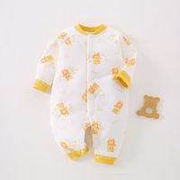 婴儿棉衣40G夹棉春秋款保暖新生婴儿夹棉连体衣宝宝爬服衣服
