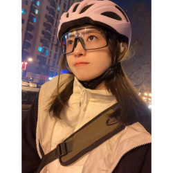 新款骑行眼镜男炫彩遮阳防紫外线时尚显瘦护目镜户外运动尘眼镜女