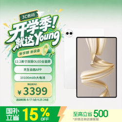 华为 MatePad Pro 12.2 英寸 HarmonyOS 平板电脑 (2800*1840、12GB、256GB、WiFi版、宣白)