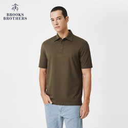 Brooks Brothers 3002 纯色刺绣logo Polo衫 深绿色 XL