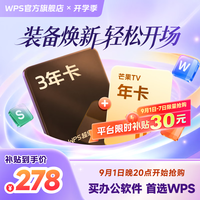 wps 超级会员3年卡+网易云黑胶会员年卡 办公软件