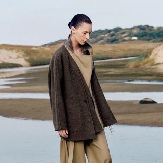 LESS 时尚日常通勤冬美丽诺羊毛呢短款大衣女2P0816810