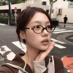 张元英同款书呆子眼镜小框玳瑁豹纹椭圆形复古显瘦近视可配度数潮