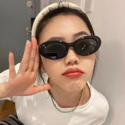 凹造型墨镜辣妹墨镜个性小框嘻哈太阳镜女防紫外线潮ins复古眼镜