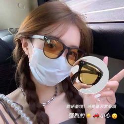 大框防紫外线开车遮阳夏天复古防晒墨镜茶色太阳镜网红夏季时尚