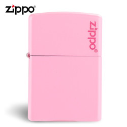 ZIPPO 打火机 粉红色238ZL粉色哑漆商标 防风官方美国TCX1H1