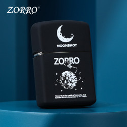 ZORRO 佐罗正品打火机硅胶保护套保护壳月球打火机套男士防风创意