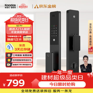 凯迪仕 Q2 FV 3D人脸识别 全自动智能锁