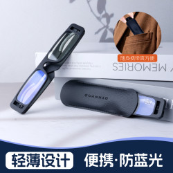 便携手机老花镜超轻超薄男女复古圆框高清 防蓝光舒适老花镜小巧