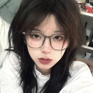 独揽星河 学生素颜近视眼镜女可配度数防蓝光黑框显脸小平光镜框架